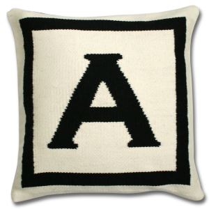 monogram pillow