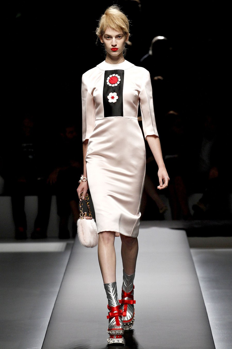 pink prada dress 2013